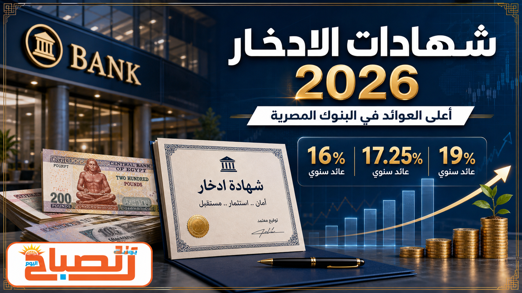 شهادات الادخار 2026 في مصر.. أعلى العوائد بعد تثبيت الفائدة بالبنك المركزي